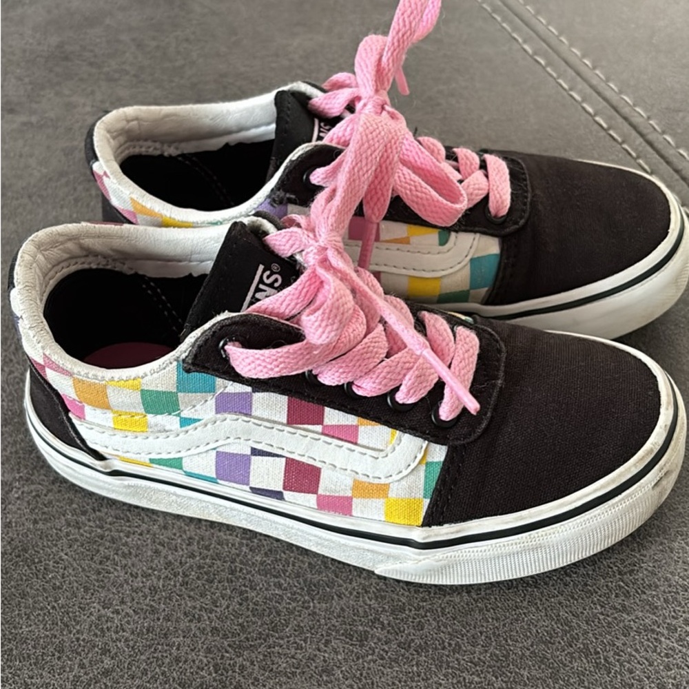 Vans Pink Checkerboard Sneakers Vibrant Skate Style
